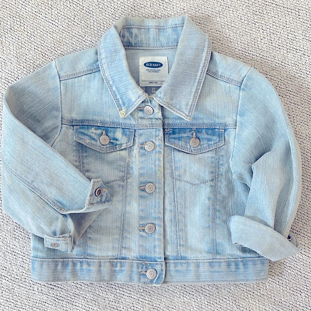 2T Old Navy Girls Denim Jacket Snap Button Closure